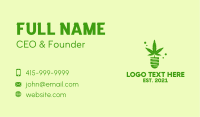 Green Cannabis Plant  Business Card Image Preview