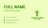 Green Cannabis Plant  Business Card Image Preview