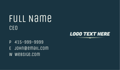 Modern Business Wordmark Business Card Image Preview