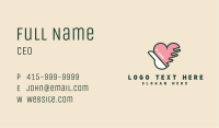 Hand Heart Care Business Card Image Preview
