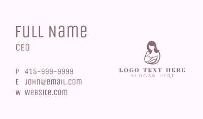 Breastfeeding Maternity Business Card Image Preview