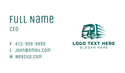 Logistics Truck Express Business Card Image Preview