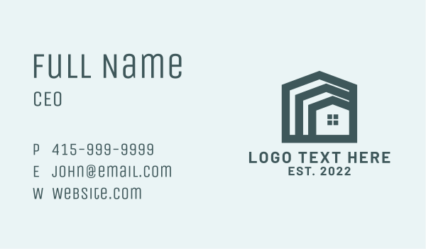 Prefab House Property Business Card Design Image Preview