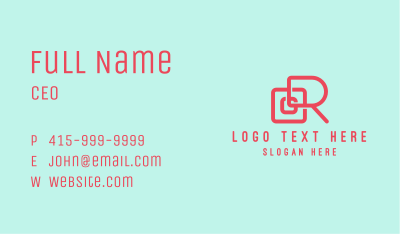 Modern O & R Business Card Image Preview