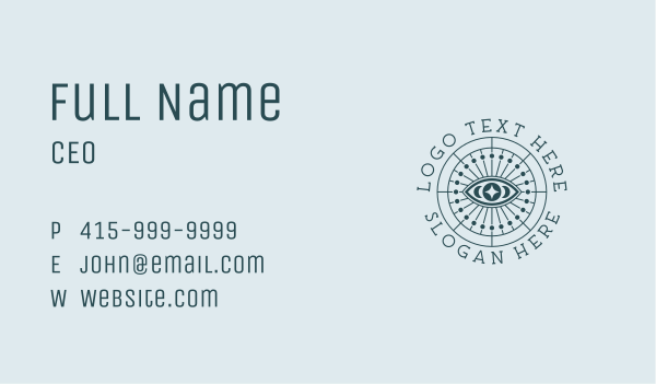 Mystic Fortune Eye Business Card Design Image Preview
