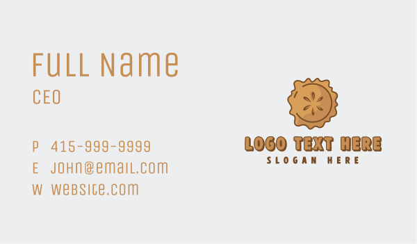 Delicious Apple Pie Business Card Design Image Preview