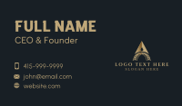 Gold Bridge Letter A Business Card Image Preview