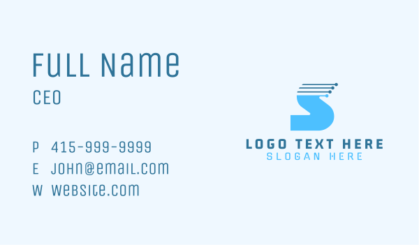 Technology Software Letter S Business Card Design Image Preview