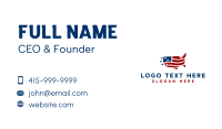 American Flag Map Business Card Design