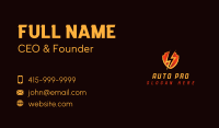 Lightning Bolt Shield Business Card Image Preview