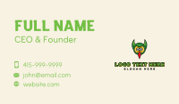 Green Owl Horns Business Card Image Preview