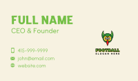Green Owl Horns Business Card Image Preview
