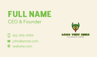 Green Owl Horns Business Card Preview