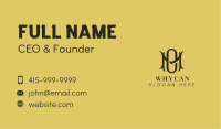 Fancy M & O Monogram  Business Card Image Preview