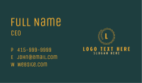 Gold Luxury Chain Letter Business Card Image Preview