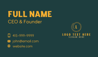 Gold Luxury Chain Letter Business Card Image Preview