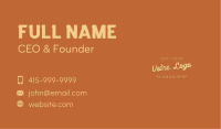 Cursive Store Wordmark Business Card Image Preview