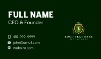 Royal Crown Shield Luxury Business Card Preview