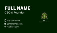 Royal Crown Shield Luxury Business Card Image Preview