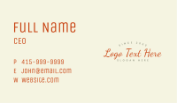 Premium Boutique Shop Wordmark Business Card Image Preview