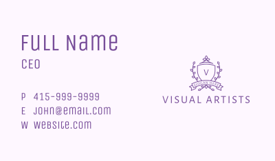Floral Vineyard  Letter Business Card Image Preview