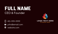 Fire and Ice Droplet Business Card Image Preview