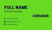 Streetwear Graffiti Wordmark Business Card Image Preview