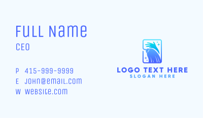 Cleaning Hand Broom Business Card Image Preview