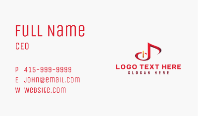 Music Radio Stream Business Card Image Preview