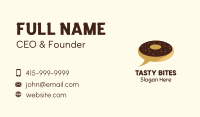Donut Delivery Chat Business Card Design