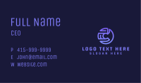 Tech Startup Letter C  Business Card Image Preview