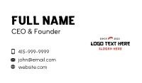 Sushi Bar Wordmark Business Card Image Preview