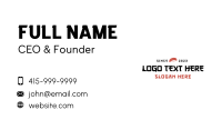 Sushi Bar Wordmark Business Card Image Preview