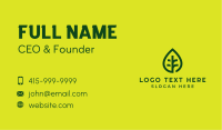 Green Leaf Nature Business Card Image Preview