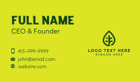 Green Leaf Nature Business Card Design