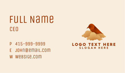 Bird Cloud Aviary Business Card Image Preview