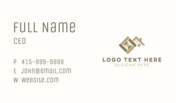 Floor Pavement Tiling Business Card Design Image Preview