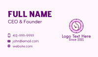 Pregnant Woman Clock Business Card Design