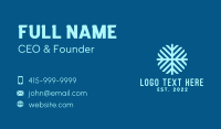 Snowflake Pattern Texture  Business Card Design