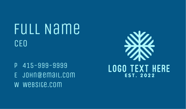 Snowflake Pattern Texture  Business Card Design Image Preview