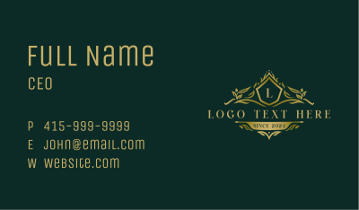 Vintage Classic Crest Business Card Image Preview