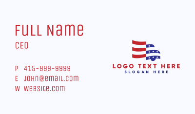 American Truck Transportation Business Card Image Preview