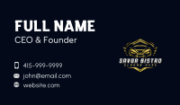 Automotive Garage Detailing Business Card Design