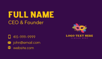 Masquerade Party Mardi Gras Business Card Preview