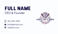 Razor Blade Barbershop Business Card Preview