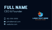 Fire Ice Thermal Hvac Business Card Image Preview