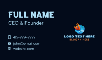 Fire Ice Thermal Hvac Business Card Image Preview