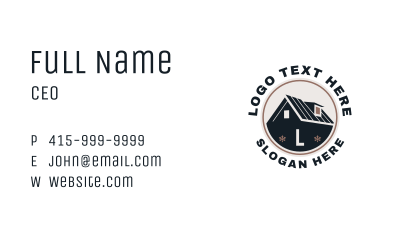 House Roof Repair Service  Business Card Image Preview