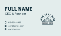 Mountain Trekking Adventure Business Card Preview