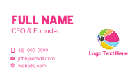 Colorful Ball Camera Business Card Design